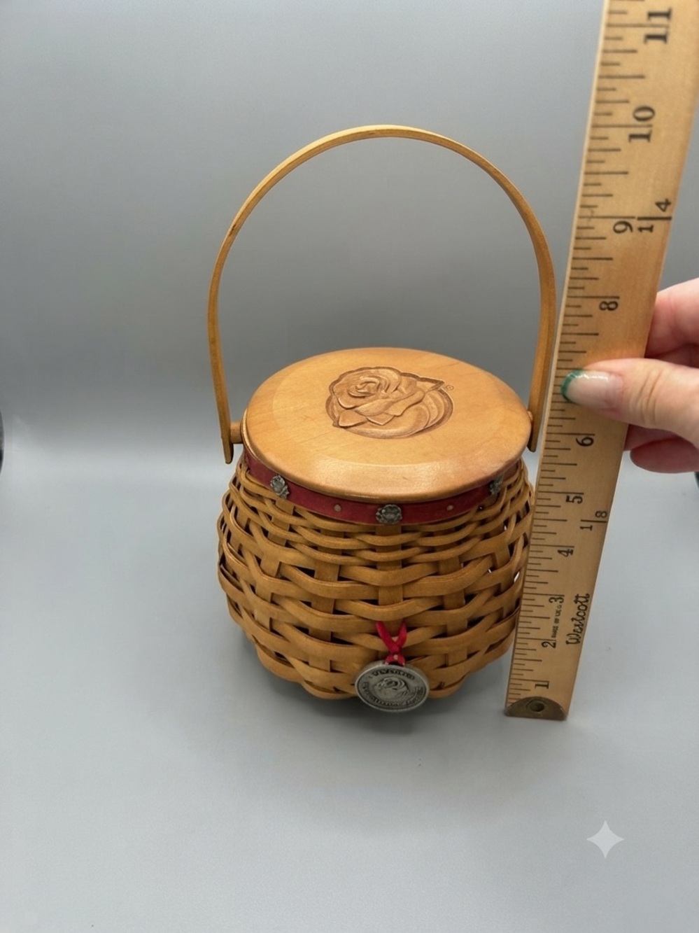 Longaberger 2004 Let Me Call You Sweatheart Basket Combo - Event Rose